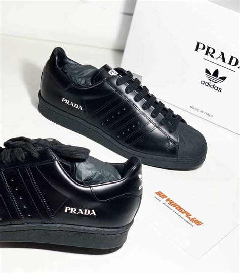 adidas prada x superstar 'white black' mens sneakers|Prada x adidas: Shoes & More .